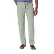 Ma Croix Mens Premium Soft Linen Pants Wrinkle Resistant Flat Front Classic Slacks
