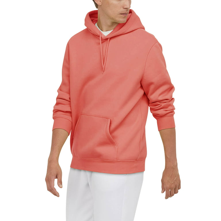 Ma Croix Mens Pullover Hoodie Ultra Soft Fleece Lined Cotton Hooded  Sweatshirt With Lycra Ribbing For Performance 