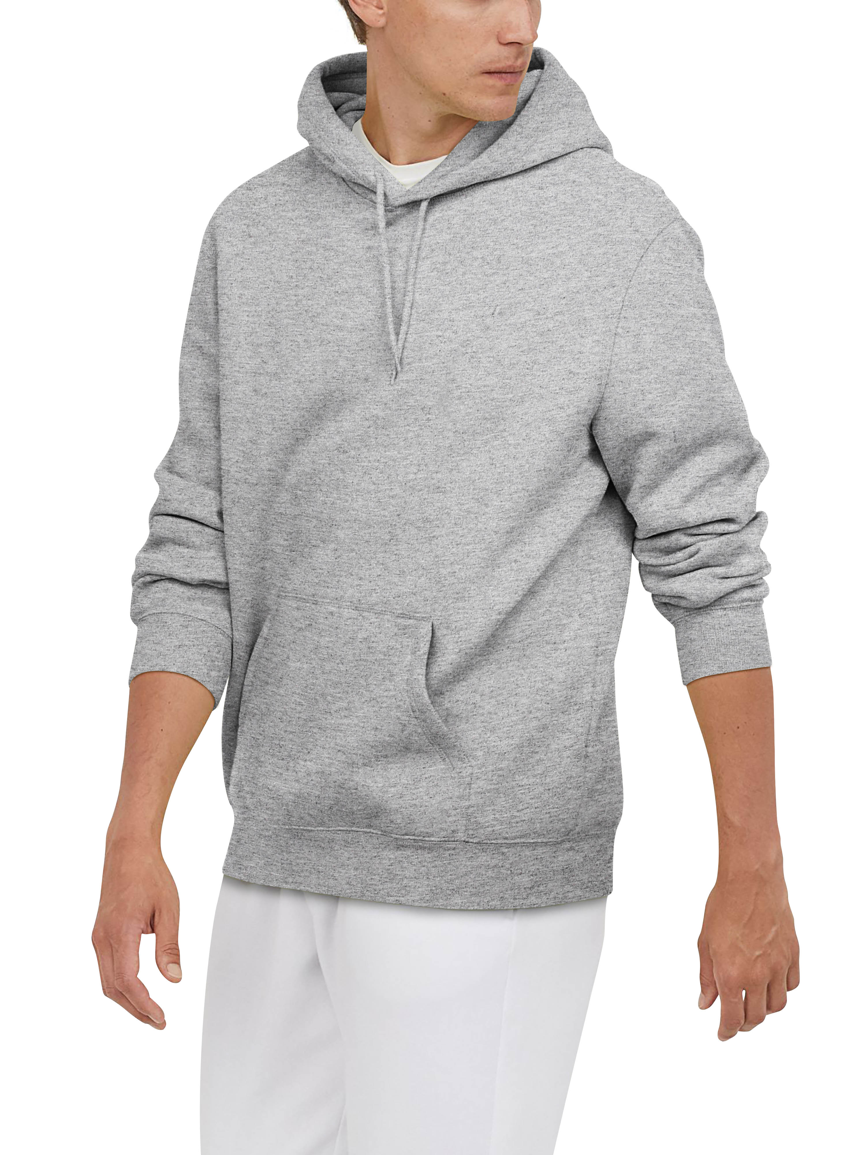 Ma Croix Mens Pullover Hoodie Ultra Soft Fleece Lined Cotton Hooded Sweatshirt With Lycra Ribbing For Performance - image 1 of 6