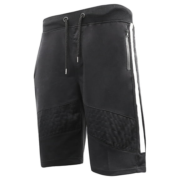 Ma Croix Mens Short Sleeve Longline Hoodie and Shorts Lightweight Athletic Activewear