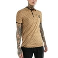 thumbnail image 1 of Ma Croix Mens Short Sleeve Pattern Printed Slim Polo Shirt, 1 of 7