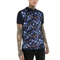 thumbnail image 1 of Ma Croix Mens Short Sleeve Pattern Printed Slim Polo Shirt, 1 of 7