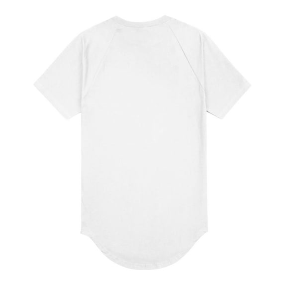 Ma Croix Mens Short Sleeve Raglan T Shirt Longline Extended Tee