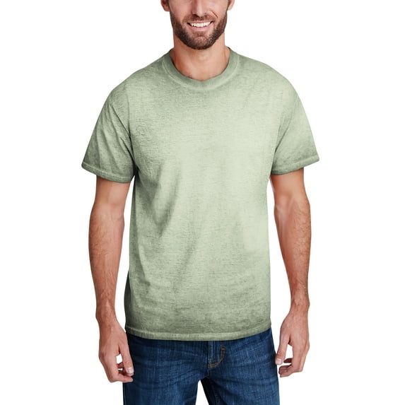 Ma Croix Mens Short Sleeve Vintage Crewneck Tee Soft Faded Oil Washed T Shirt