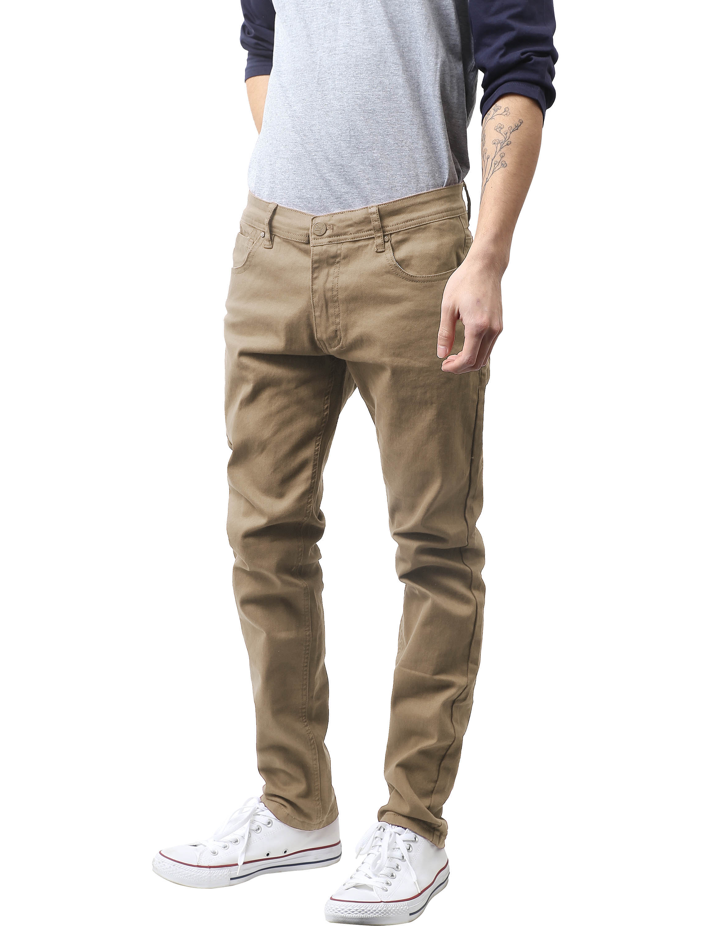 Ma Croix Mens Skinny Jeans Stretch Skinny Fit Slim Denim Pants - image 1 of 6