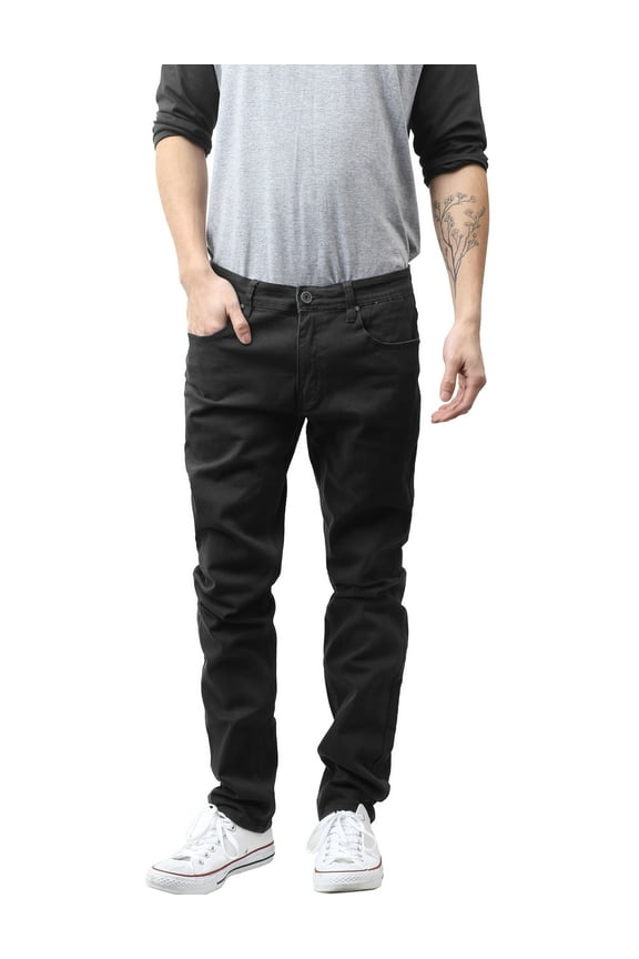 Mens Skinny Jeans Stretch Skinny Fit Slim Denim Pants