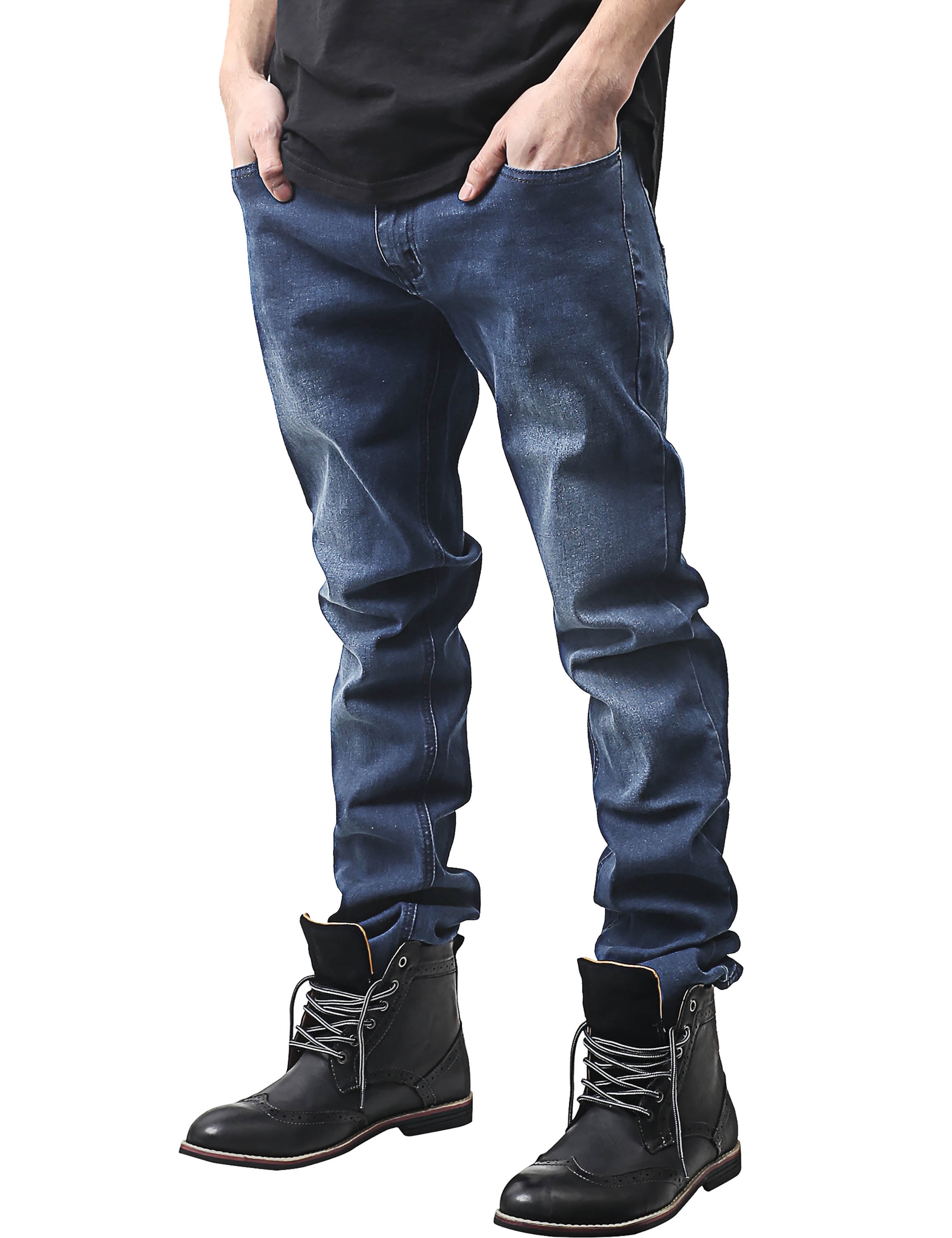 Ma Croix Mens Skinny Jeans Stretch Skinny Fit Slim Denim Pants ...