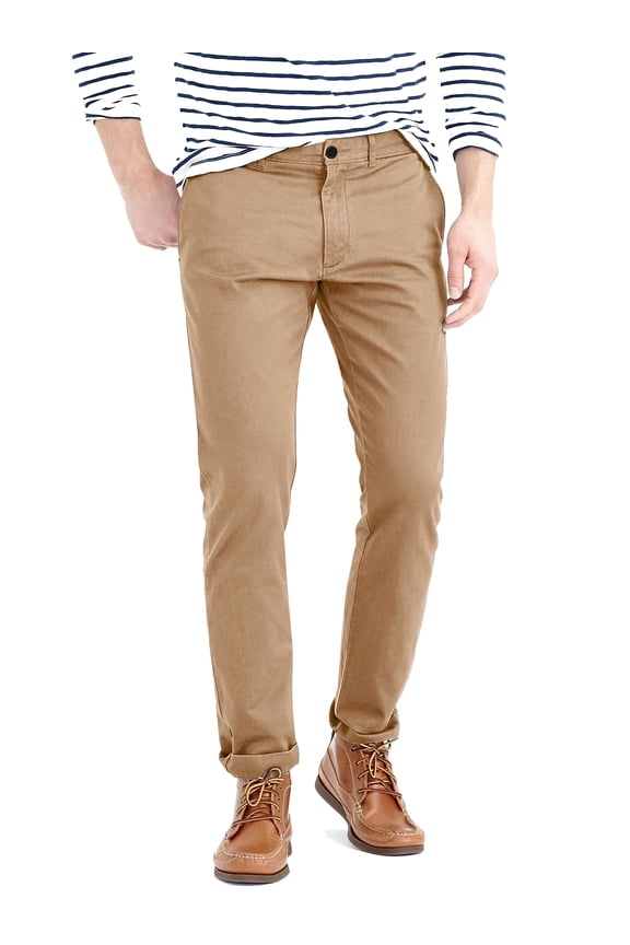 Mens Slim Stretch Fit Chino Jeans Plain Twill Comfortable Straight Working Pants