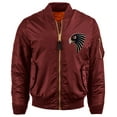 thumbnail image 1 of Ma Croix Mens Souvenir Bomber Jacket Premium MA-1 Flight Outerwear, 1 of 3