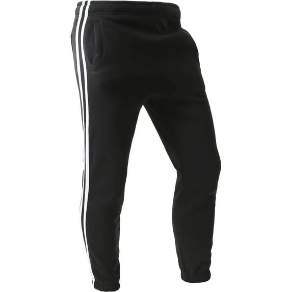 Ma Croix Mens Stripe Jogger Pants Lightweight Training Sweatpants Fleece Casual Elastic Athletic Activewear