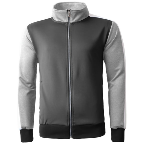 Ma Croix Mens Stripe Track Pants Three Tone Skinny Fit Stretch Casual Elastic Athletic Training Slim Joggers