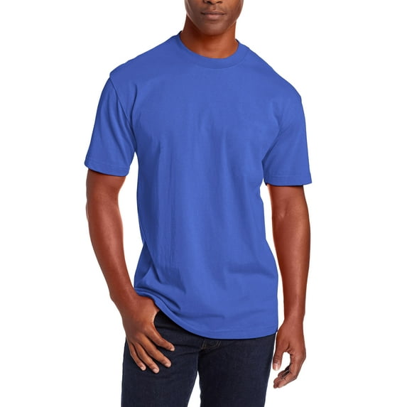 Ma Croix Mens Super Max Heavyweight T Shirts Crew Neck Solid Plain Cotton Tee S-5XL Big and Tall