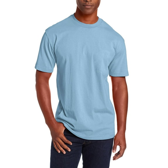 Ma Croix Mens Super Max Heavyweight T Shirts Crew Neck Solid Plain Cotton Tee S-5XL Big and Tall