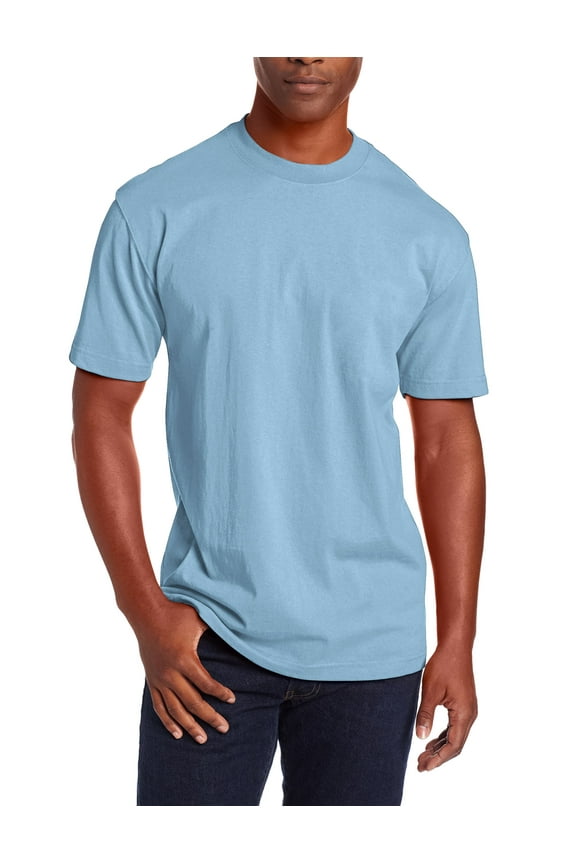Mens Super Max Heavyweight T Shirts Crew Neck Solid Plain Cotton Tee S-5XL Big and Tall