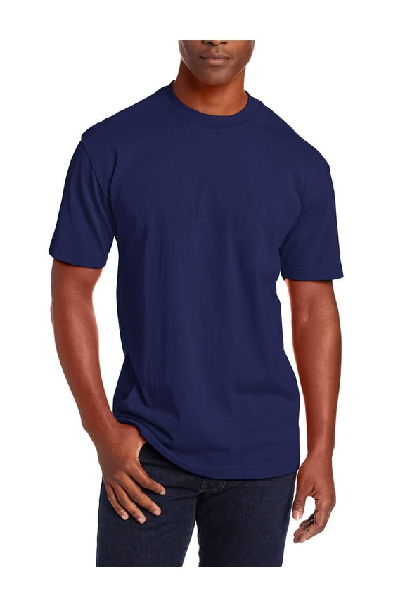 Mens Super Max Heavyweight T Shirts Crew Neck Solid Plain Cotton Tee S-5XL Big and Tall