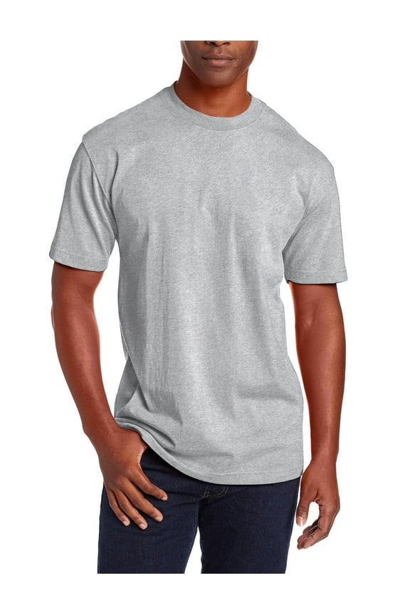 Mens Super Max Heavyweight T Shirts Crew Neck Solid Plain Cotton Tee S-5XL Big and Tall