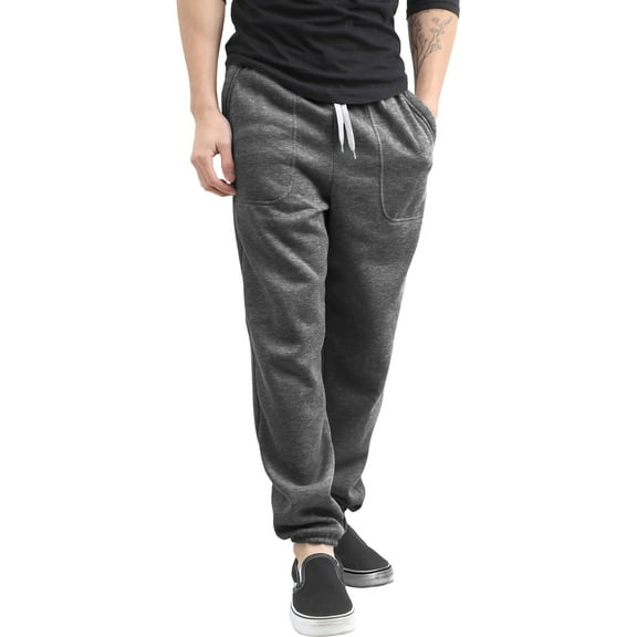 Ma Croix Mens Sweatpants Jogger with Pockets (4X-Large, Charcoal)
