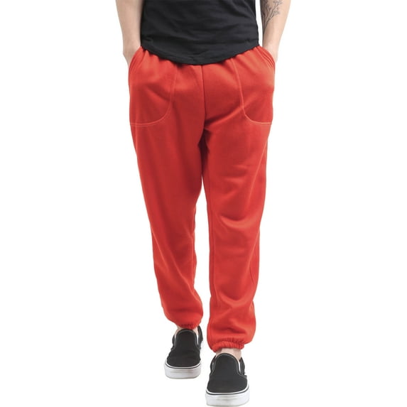 Ma Croix Mens Sweatpants Jogger with Pockets (5X-Large, Red)