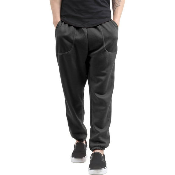 Ma Croix Mens Sweatpants Jogger with Pockets (Large, Black)