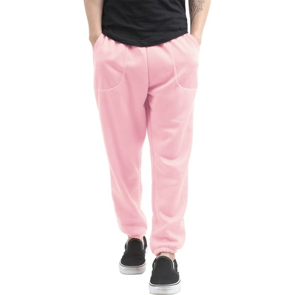 Ma Croix Mens Sweatpants Jogger with Pockets (Small, Pink)