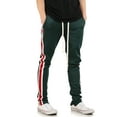 thumbnail image 1 of Ma Croix Mens Taped Track Pants Slim Skinny Fit Premium Stripe Joggers, 1 of 8