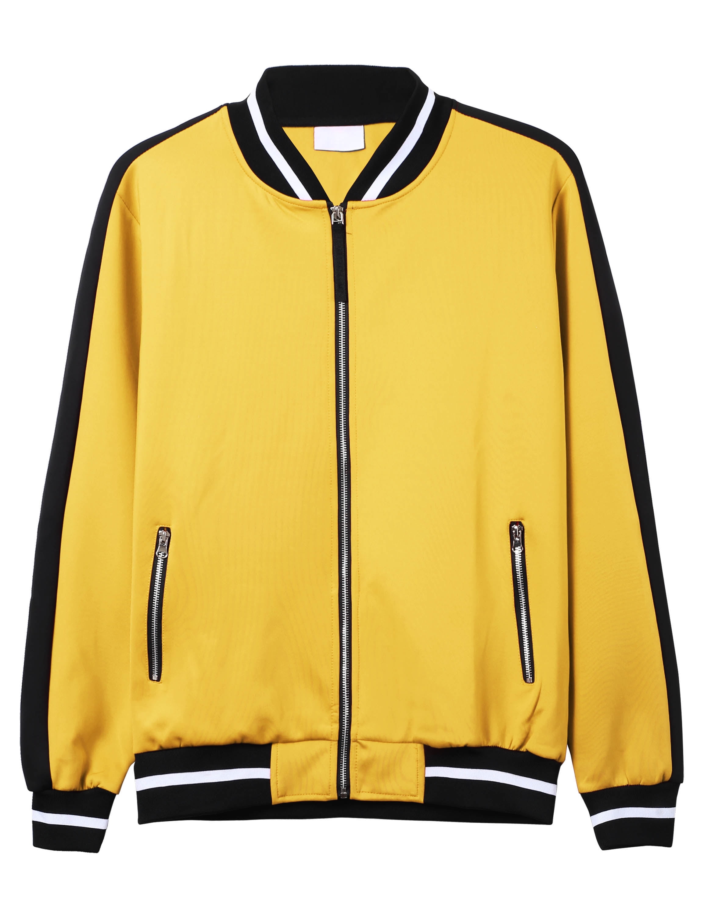 Ma Croix Mens Track Bomber Jacket Full Zip Lightweight