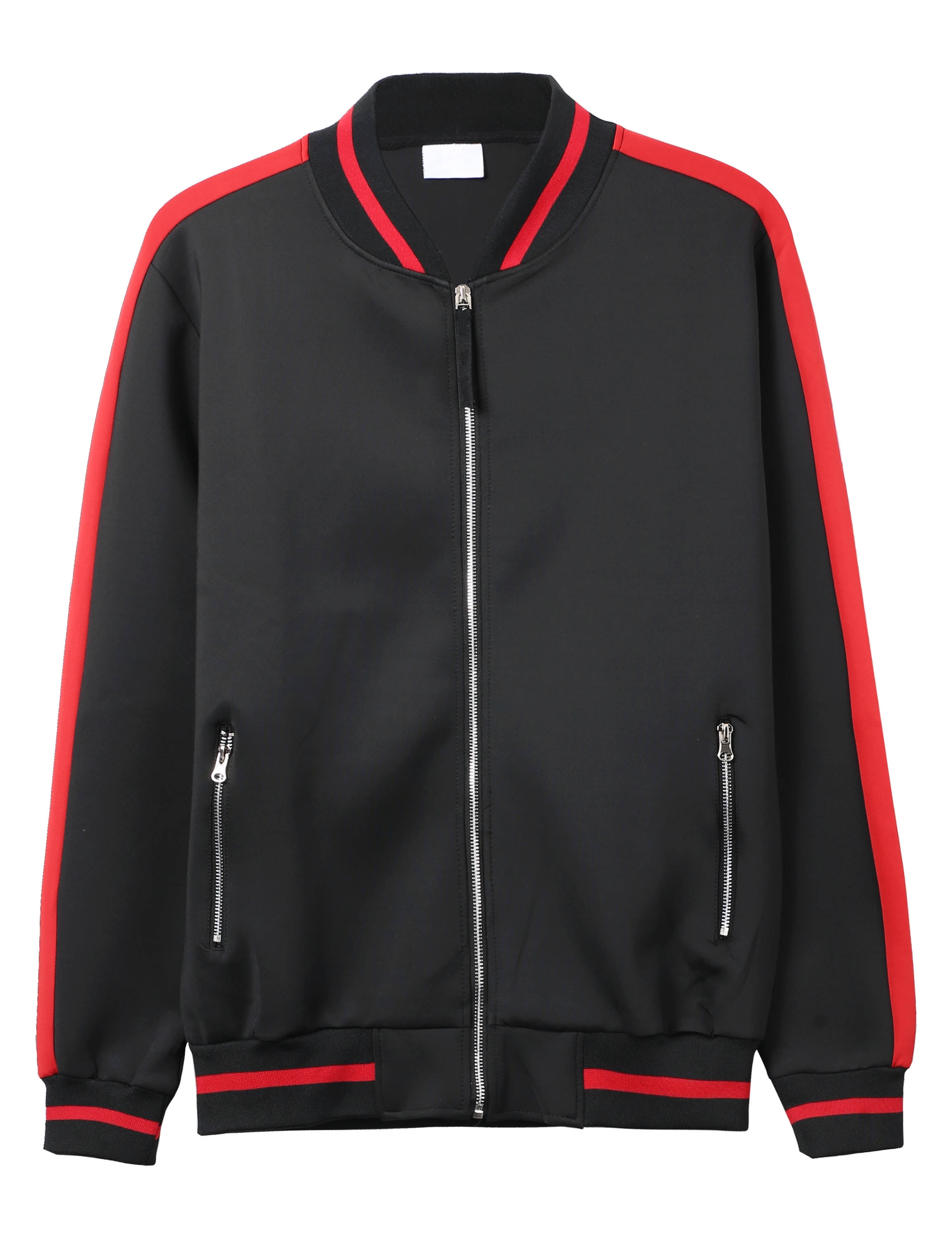 Ma Croix Mens Track Bomber Jacket Full Zip Lightweight