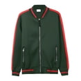thumbnail image 1 of Ma Croix Mens Track Bomber Jacket Full Zip Lightweight Casual Stretch Slim Fit, 1 of 7