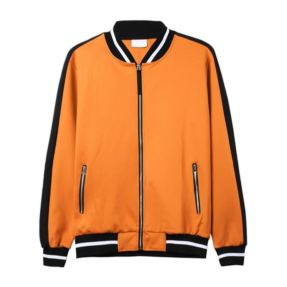 Ma Croix Mens Track Bomber Jacket Full Zip Lightweight Casual Stretch Slim Fit