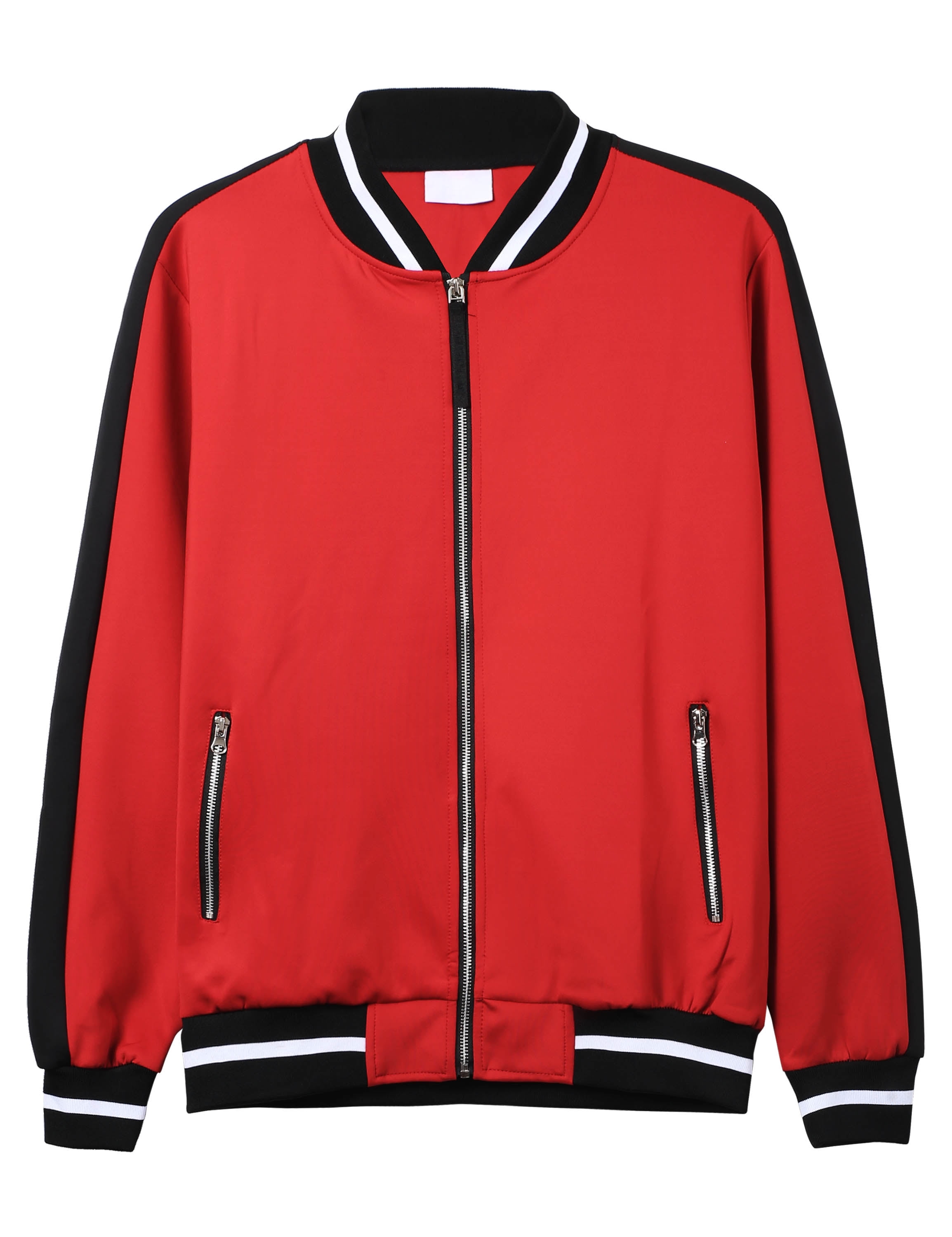 G.V.G.V. - cmcm！gvgv ma1 Ma Croix Mens Track Bomber Jacket Full Zip Lightweight Casual