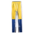 thumbnail image 1 of Ma Croix Mens Track Pants Color Block Three Tone Training Jogger Slim Skinny Fit Active Athletic Casual Sportswear, 1 of 3