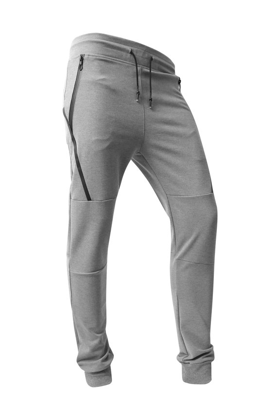 Mens Tracksuit Zip Up Hoodie Jacket and Jogger Pants Slim Fit Premium Athletic Active Training