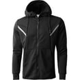 thumbnail image 1 of Ma Croix Mens Tracksuit Zip Up Hoodie Jacket and Jogger Pants Slim Fit Premium Athletic Active Training, 1 of 4