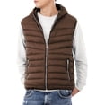 thumbnail image 1 of Ma Croix Mens Ultra Light Puffer Down Hooded Vest Polyester Padded Packable All Season Vest, 1 of 8