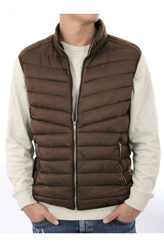 Mens Ultra Light Puffer Down Vest Polyester Padded Packable All Season Vest
