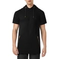 thumbnail image 1 of Ma Croix Mens Urban Design Hoodie Zipper Short Sleeve T Shirt, 1 of 7