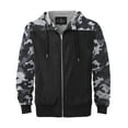 thumbnail image 1 of Ma Croix Mens Windbreaker Jacket Slim Fit Water & Wind Resistant Active Track Jacket, 1 of 5