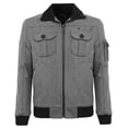 thumbnail image 1 of Ma Croix Mens Winter Military Commander Bomber Jacket with Two Front Pockets, 1 of 8