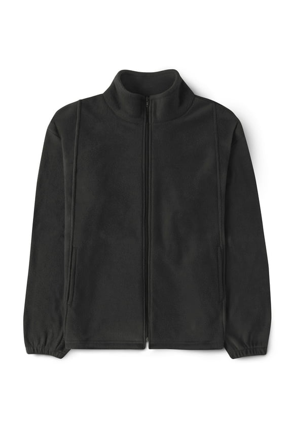 Mens Zip Up Polar Fleece Winter Hunting Camping Quick Dry Split Kangaroo Pocket Jacket