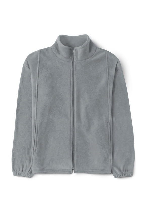 Mens Zip Up Polar Fleece Winter Hunting Camping Quick Dry Split Kangaroo Pocket Jacket