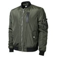 thumbnail image 1 of Ma Croix Premium MA-1 Padded Bomber Flight Jacket Slim Windbreaker, 1 of 4