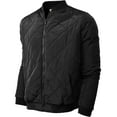 thumbnail image 1 of Ma Croix Premium Mens Quilted Padded Bomber Jacket Outdoor Zip Up Outerwear Coat, 1 of 8