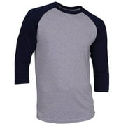Ma Croix Super Soft Mens 3/4 Sleeve Baseball T Shirt Jersey Fitted Top