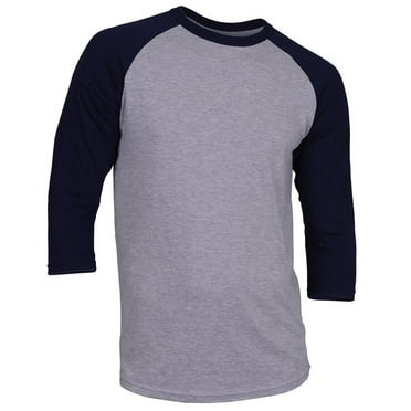 Ma Croix Super Soft Mens 3/4 Sleeve Baseball T Shirt Jersey Fitted Top