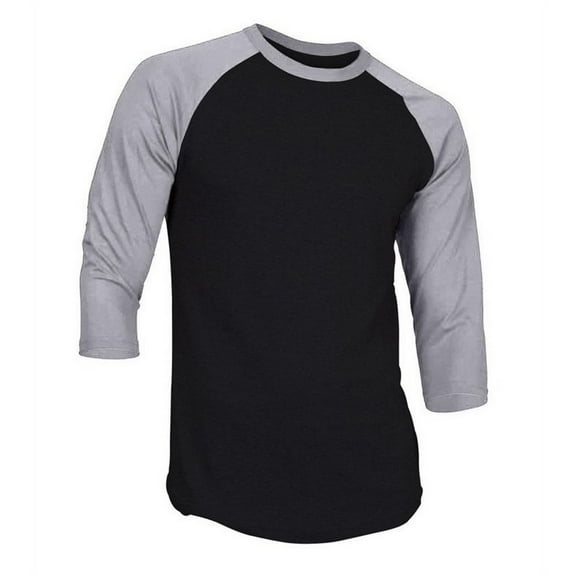 Ma Croix Super Soft Mens 3/4 Sleeve Baseball T Shirt Jersey Fitted Top