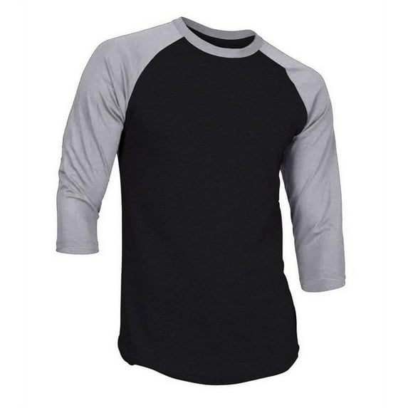 Ma Croix Super Soft Mens 3/4 Sleeve Baseball T Shirt Jersey Fitted Top