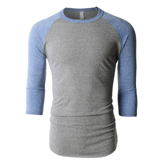 Ma Croix Tri Blend Raglan 3/4 Sleeve Baseball Jersey T-Shirt S-2XL