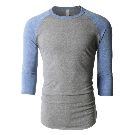 Ma Croix Tri Blend Raglan 3/4 Sleeve Baseball Jersey T-Shirt S-2XL