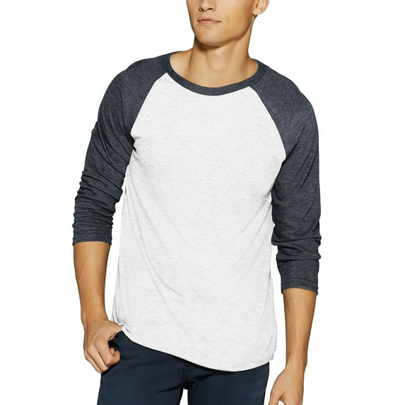 Ma Croix Tri Blend Raglan 3/4 Sleeve Baseball Jersey T-Shirt S-2XL
