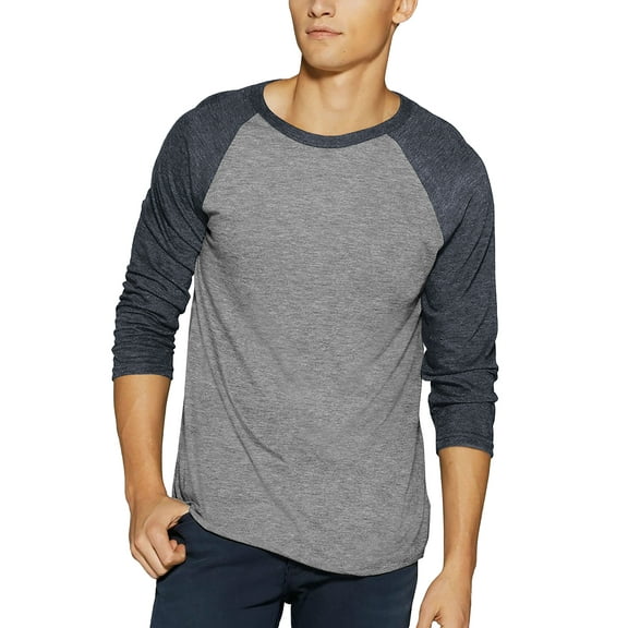 Ma Croix Tri Blend Raglan 3/4 Sleeve Baseball Jersey T-Shirt S-2XL